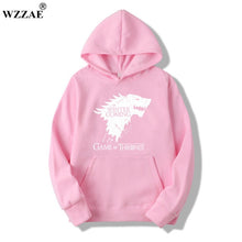 Load image into Gallery viewer, WZZAE 2018 New Game of Thrones Direwolf Men Hoodies And Sweatshirts Winter is Coming Cotton Hooded Top Quality Plus Size M-XXXL