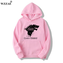 Load image into Gallery viewer, WZZAE 2018 New Game of Thrones Direwolf Men Hoodies And Sweatshirts Winter is Coming Cotton Hooded Top Quality Plus Size M-XXXL