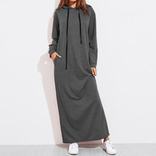 Load image into Gallery viewer, Celmia Plus Size Women Maxi Dress Autumn Hooded Dress Sweatshirt Female Long Sleeve Hoodies Winter Pullover Vestido Robe Femme