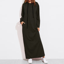 Load image into Gallery viewer, Celmia Plus Size Women Maxi Dress Autumn Hooded Dress Sweatshirt Female Long Sleeve Hoodies Winter Pullover Vestido Robe Femme