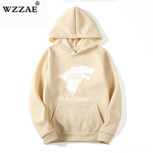 Load image into Gallery viewer, WZZAE 2018 New Game of Thrones Direwolf Men Hoodies And Sweatshirts Winter is Coming Cotton Hooded Top Quality Plus Size M-XXXL