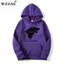 Load image into Gallery viewer, WZZAE 2018 New Game of Thrones Direwolf Men Hoodies And Sweatshirts Winter is Coming Cotton Hooded Top Quality Plus Size M-XXXL