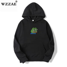 Load image into Gallery viewer, Sad tearing frog Print Hoodies Men/Women Hooded Sweatshirts 2019 New Harajuku Hip Hop Hoodies Sweatshirt Male Japanese Hoodie