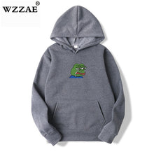 Load image into Gallery viewer, Sad tearing frog Print Hoodies Men/Women Hooded Sweatshirts 2019 New Harajuku Hip Hop Hoodies Sweatshirt Male Japanese Hoodie