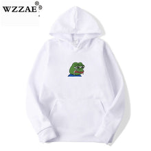 Load image into Gallery viewer, Sad tearing frog Print Hoodies Men/Women Hooded Sweatshirts 2019 New Harajuku Hip Hop Hoodies Sweatshirt Male Japanese Hoodie