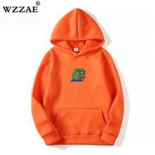 Load image into Gallery viewer, Sad tearing frog Print Hoodies Men/Women Hooded Sweatshirts 2019 New Harajuku Hip Hop Hoodies Sweatshirt Male Japanese Hoodie