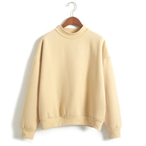 Women Casual Long Sleeve Hoodie Sweatshirt Jumper Pullover Thick Autumn Winter Tops AIC88